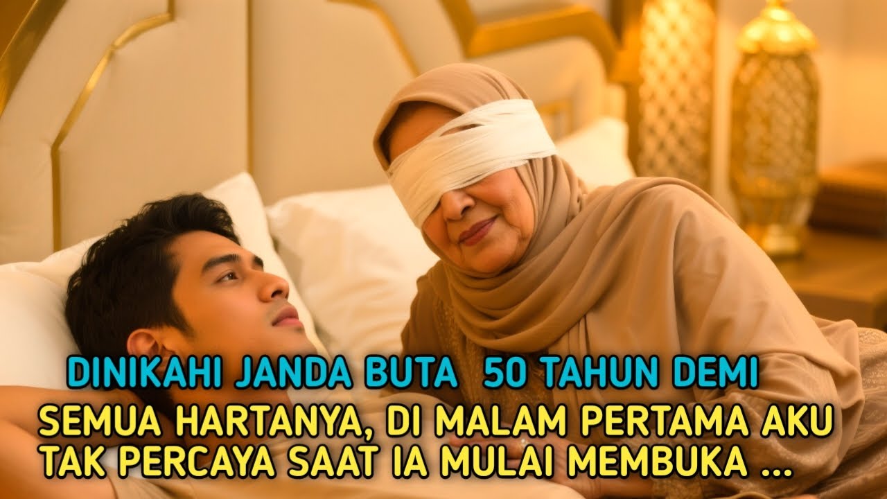 dinikahi janda arab buta usia 50 th, demi semua hartanya dimalam pertama kaget saat ia membuka semua