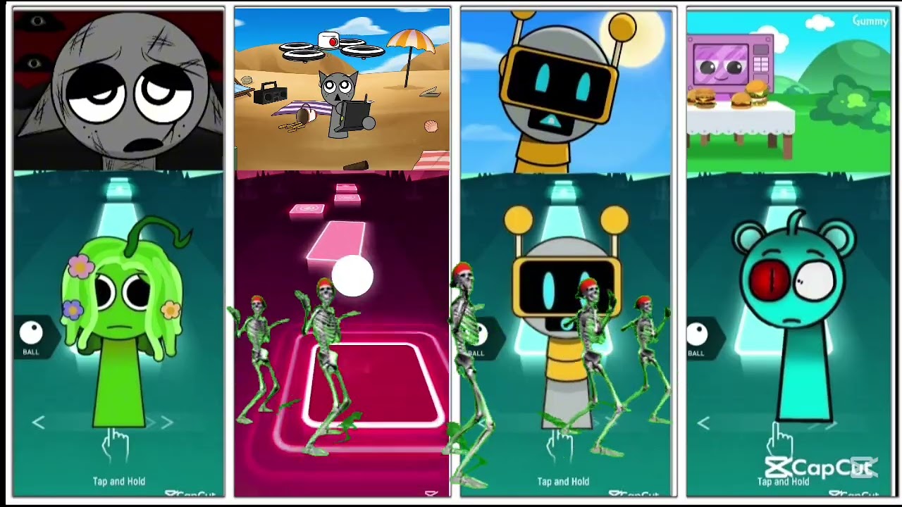 COFFIN DANCE Tiles Hop — Sprunki x Stickman EPIC MUSIC FIGHT! 😱🔥