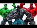 Power Rangers & Marvel Avengers Toys Pretend Play | Grey Hulk vs Hulk vs Red Hulk Smash Toy Collect