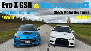 Evo X GSR vs MazdaSpeed3 Gen2