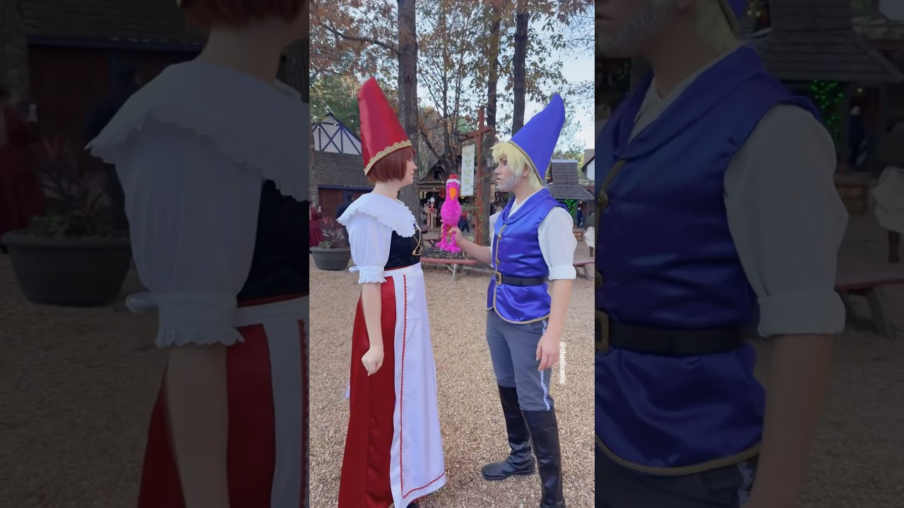 Gnomeo and Juliet ❤️💙🦩 #gnomeoandjuilet #cosplay #makeup #cartoon