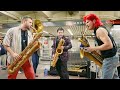 Lucky chops  funkytown w leo p and adrian condis live in the nyc subway