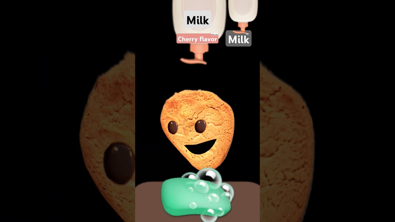 traumatizing kids with (fake..)cherry milk and  (fake... 😬) milk nd its sticky and gooey😩😖