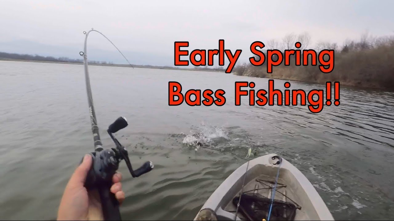 Early Spring Kayak Fishing in Missouri! (Big Swimbait Fishing!!)