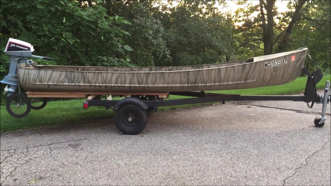 OldGuyDIY $20 Bunk Trailer Mod 4" Hinges, 2x6, 2x3 Wood Grumman