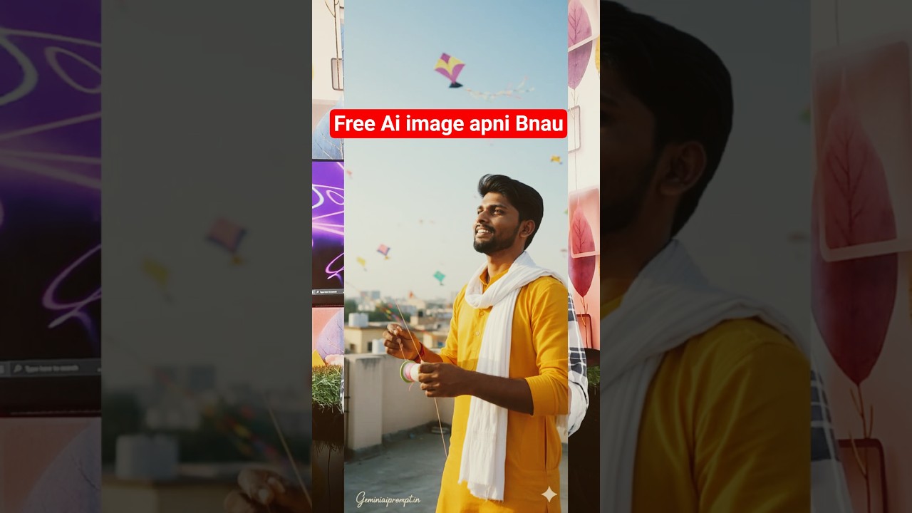 Realistic Kite Flying Portrait Makar Sankranti Photo Editing Prompt 😎  Free Editing PROME 👇