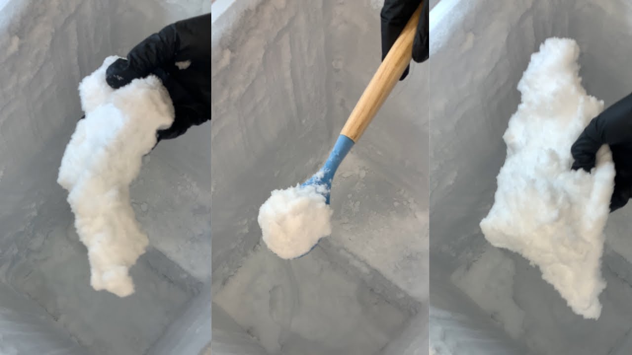 EATING ICE SPOONFULS FROM BOTTOM DEEP FREEZER & BIG CHUNK ❄️| ICE EATING ASMR #foryou #viral #asmr 