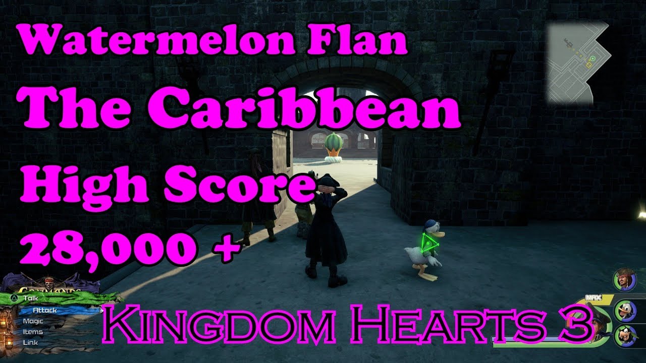 Kingdom Hearts 3 - Flantastic 7 Watermelon Flan [The Caribbean] High Score