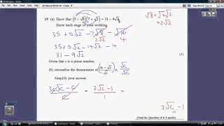 18) Edexcel IGCSE  4H - 4 June 2015 Q19