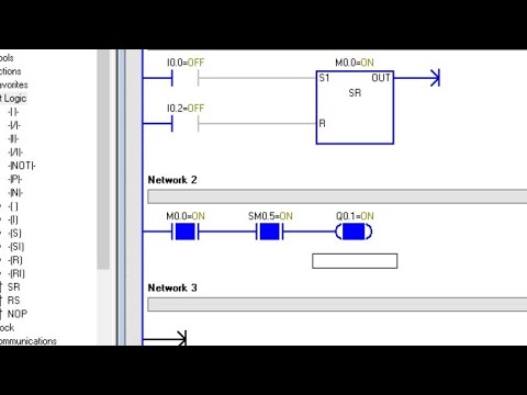 How to Use SET/RESET(SR) Instruction In S7-200 PLC - YouTube