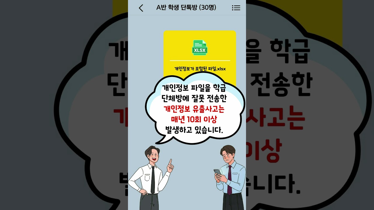 상용메신저로 자료를 보낼 때 확인해 봐요ㅣ 경기도교육청