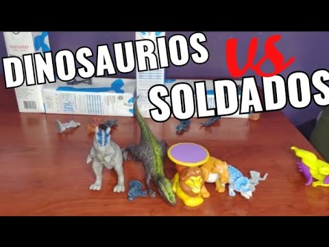 Dinosaurios vs soldados quien ganará?,Marce jugando. - YouTube