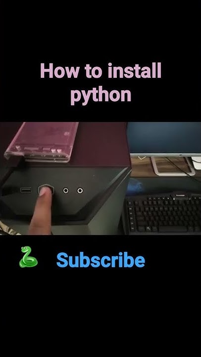 How to install python on pc#python,#shorts,#gaming pc,#python program,# ...