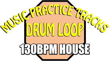 130bpm House Drum Loop. Music Practice Tracks