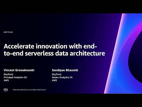 AWS re:Invent 2023 - Accelerate innovation with end-to-end serverless data architecture (ANT318) Episode cover