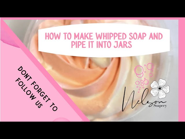 THE BEST Foaming Whipped Soap Bath Butter Base From Scratch With