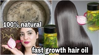 Stop 🖐 Hair Fall 100% Faster Growth magical onion oil at home