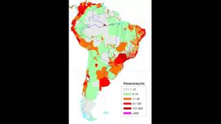 World Geography Online - South America Population Density