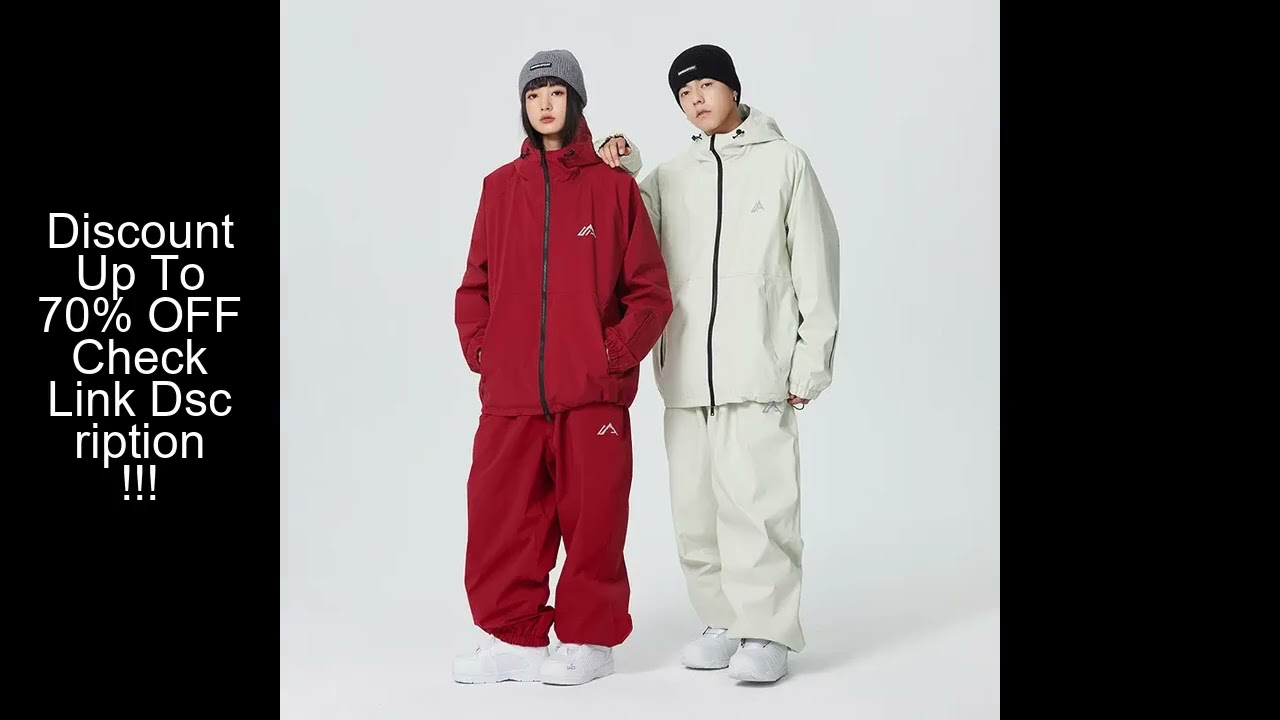SEARIPE 2025 New Winter Man And Woman's Warm Ski Suit Breathable Waterproof Snowboarding Snow Sets U
