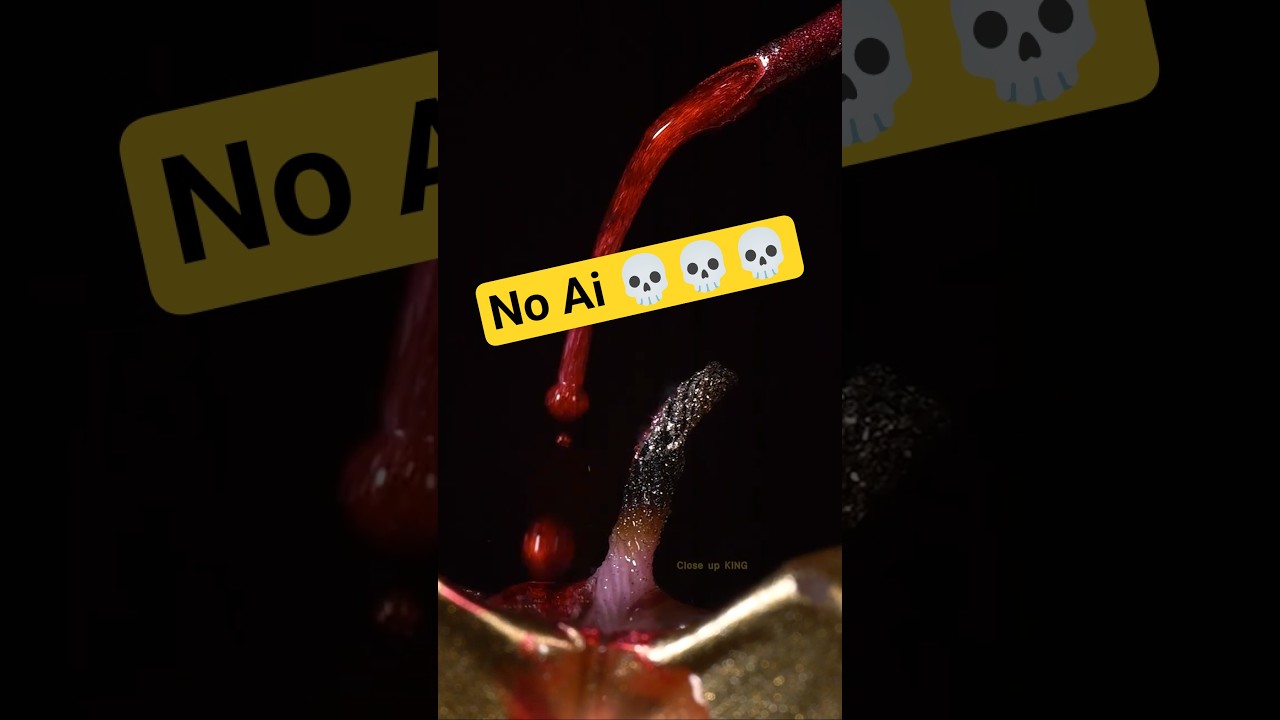 Dropping ink into objects close-up #satisfying #closeup