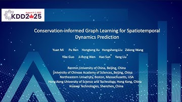 KDD 2025 - Conservation informed Graph Learning for Spatiotemporal Dynamics Prediction