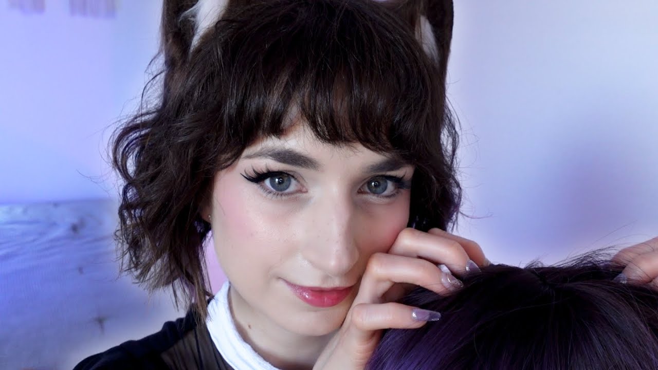 ASMR Maid Gives You Head Massage + Hair Brushing 🖤 roleplay