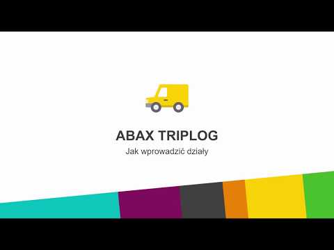 Jak wprowadzić działy | ABAX Triplog
