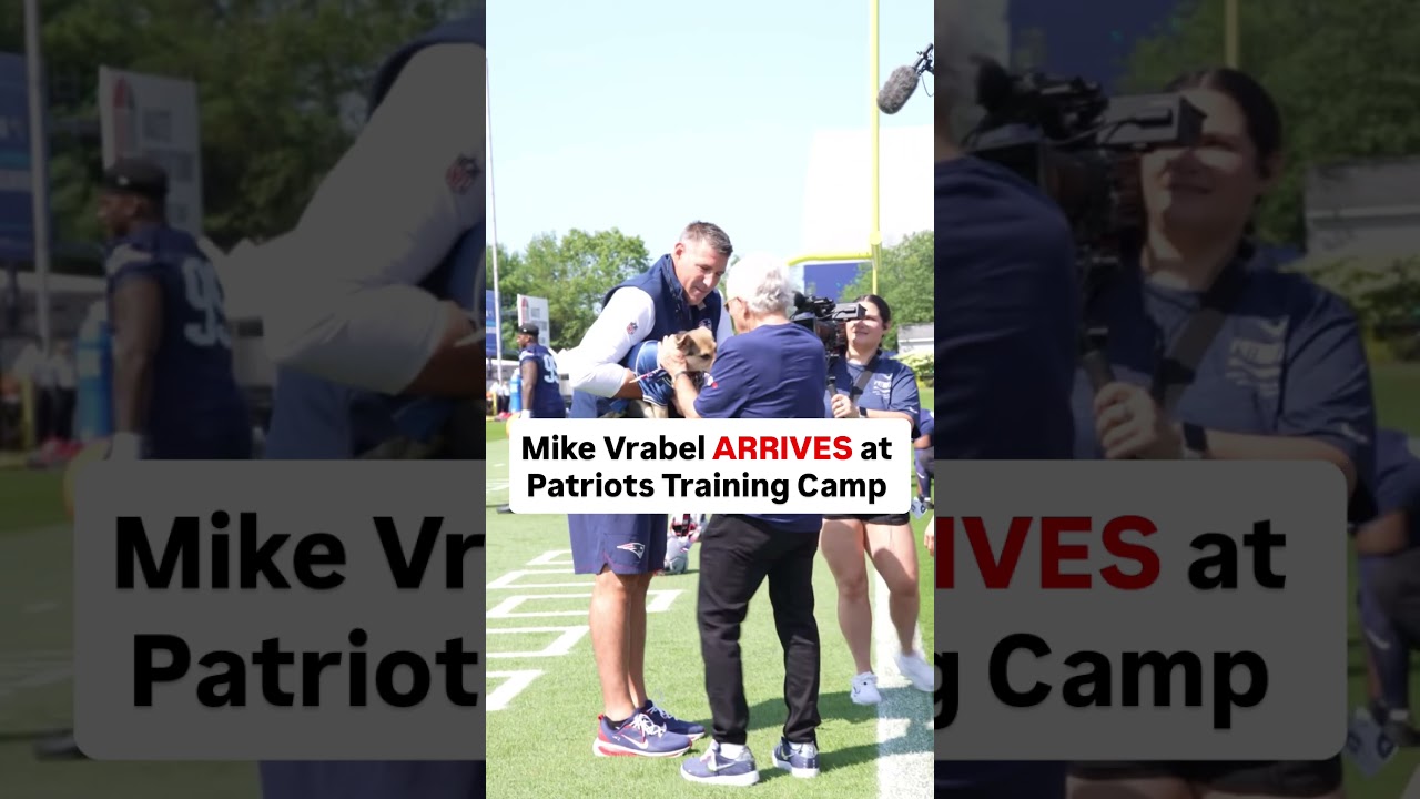 Coach Vrabel arrives in Foxborough as Patriots training camp kicks off #patriots #mikevrabel
