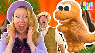 ¡Ayuda a salvar la tierra de los nuggets de dinosaurio! Cuentos divertidos para niños I Canción p...