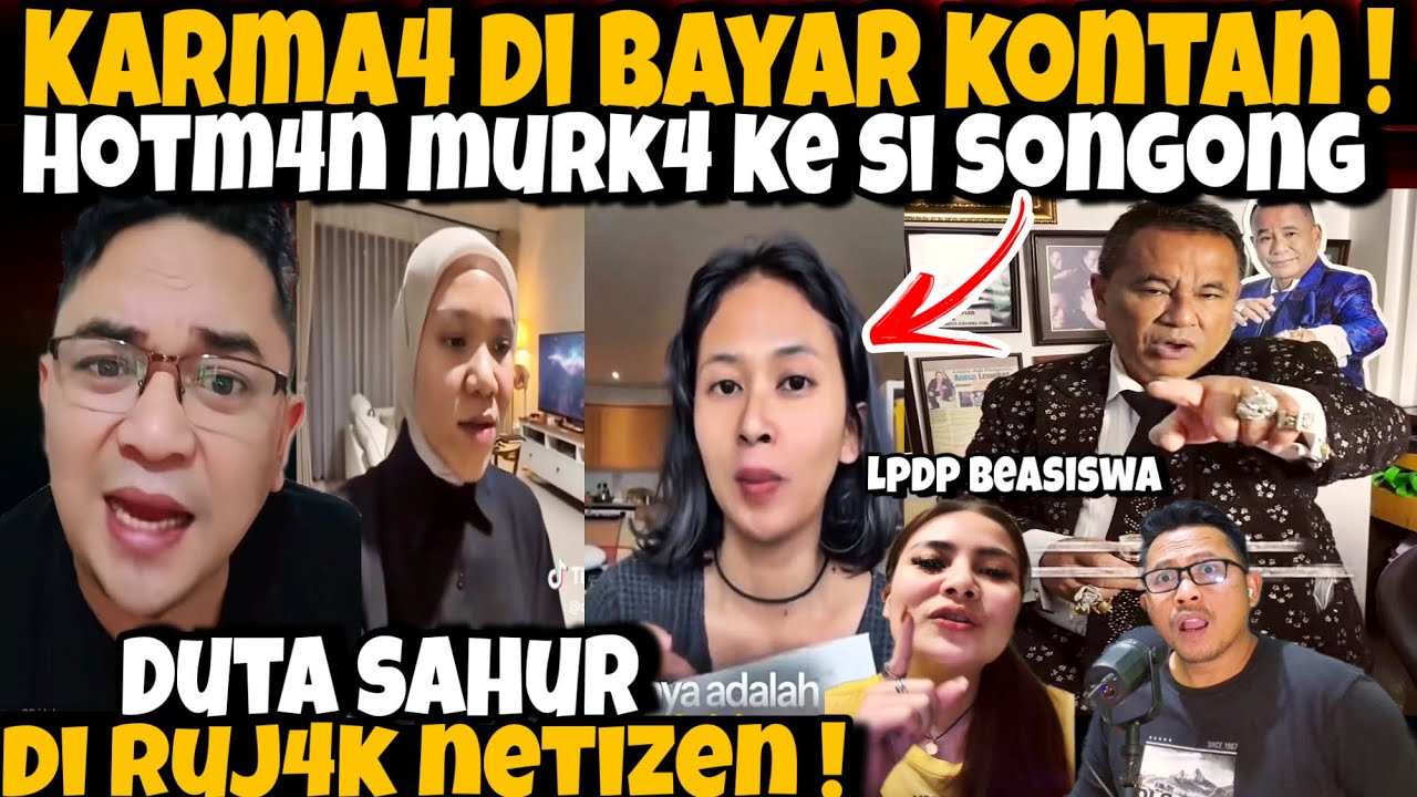 HOTMAN NG4MUK‼️SEMPROT SI LPDP BEASISWA - DUTA SAHUR DI RUJ4K NETIZEN🤣