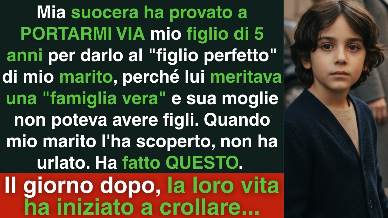 Mi sono sentita gelare quando mia suocera ha afferrato la mano di mio figlio di cinque anni in mezzo alla strada e ha provato a portarlo via, verso il fratello di mio marito, il figlio che secondo...
