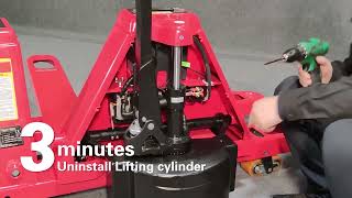[STAXX] Maintenance So Easy, 1 Minute Replace Drive Wheel and Handle | Pallet Stacker Truck Supplier