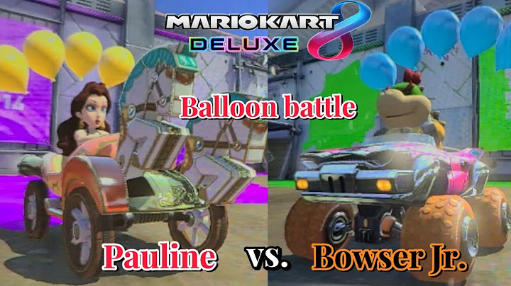 Mario Kart 8 Deluxe Bowser Jr. loses to Pauline at Balloon battle