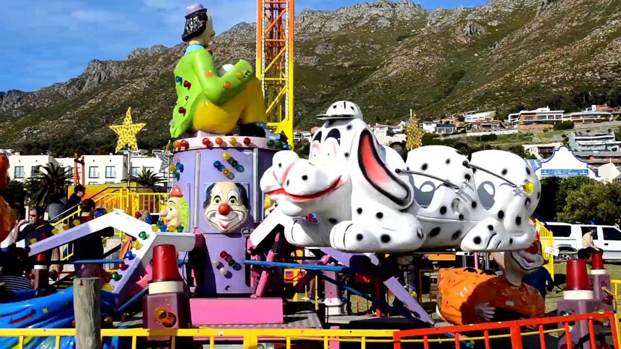 Royalty Free Stock| Kids on Amusement Park Ride| Copyright Free Stock Video