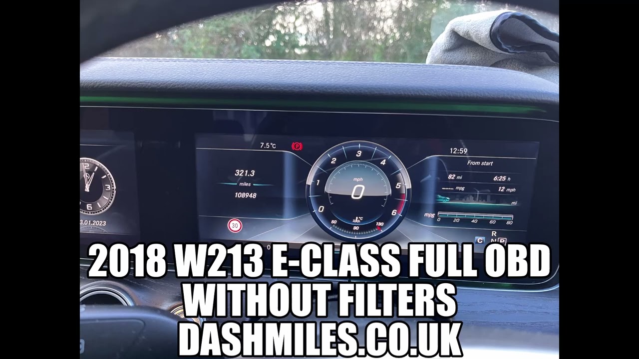 2018 Mercedes W213 (Mileage Correction) FULL OBD Without ANY CanFilters ANY Make ANY Year Dash miles