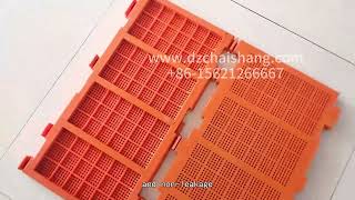 Chinese linear vibrating Polyurethane modular screen Media Dewatering