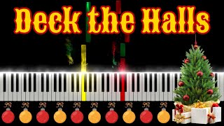 Deck The Halls Christmas Easy Piano Tutorial