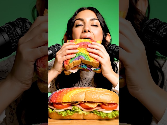 Comiendo el sandwich más grande del mundo 🥪🌎 | ASMR #asmr #asmrespañol
