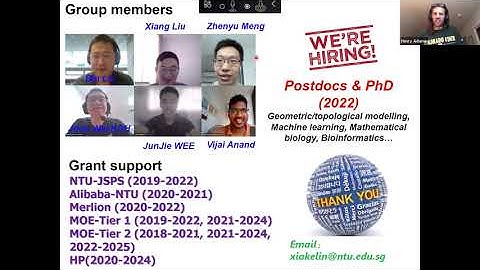 Kelin Xia (6/23/21): Topological data analysis (TDA) based machine learning models for drug design