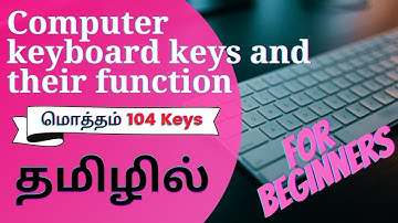 Computer keyboard keys and their functions in tamil