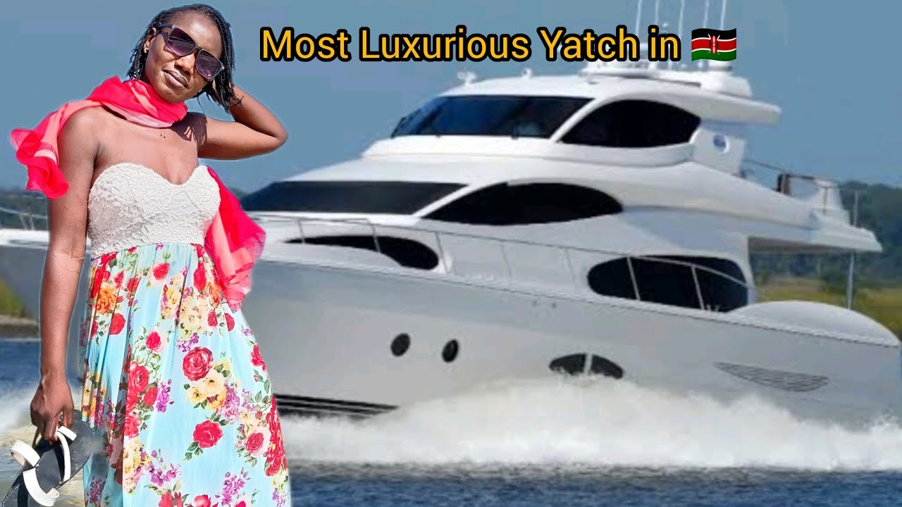 YOU WON'T BELIEVE THIS||ONE HOUR TOUR OF THE MOST LUXURIOUS YATCH  IN MOMBASA ISLAND🏝️/COST RIDE 🇰🇪.