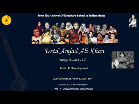 Ustad Amjad Ali Khan : Raag:Gujari Todi - YouTube