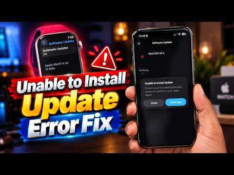 "Unable to Install Update" Apple Watch Error - Try these FIXES!