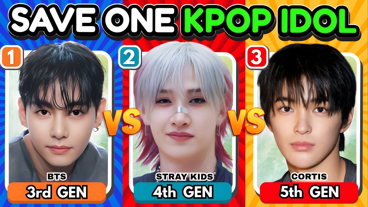 СПАСТИ ОДНОГО K-POP АЙДОЛА: 3-е, 4-е и 5-е ПОКОЛЕНИЕ🔥Самые популярные айдолы | K-Pop Викторина 2025