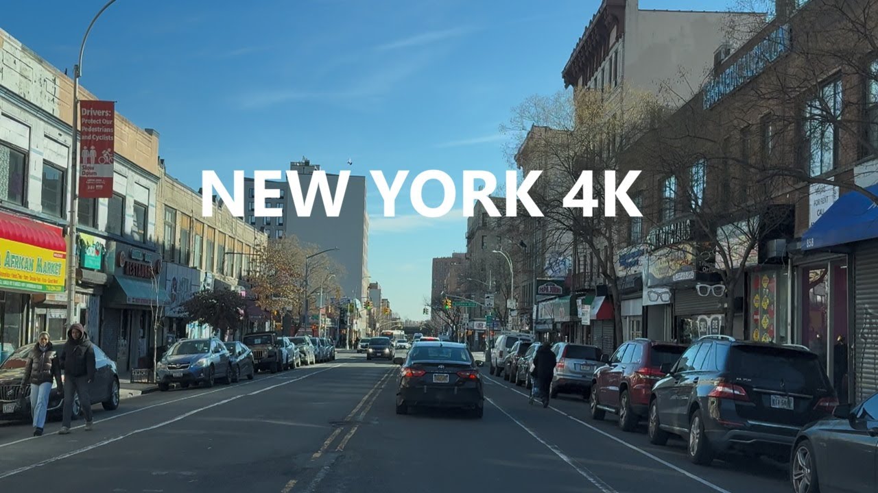 4K New York - Driving tour of Bronx ( East Tremont Avenue ) - YouTube