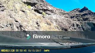 Start Of GC650 Road Ascent To Mirador El Mulato Gran Canaria