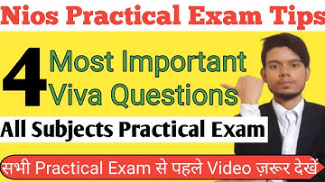 Nios Practical Most Important Viva Question _ Practical Exam Tips & Trick _ How to Attempt Practical