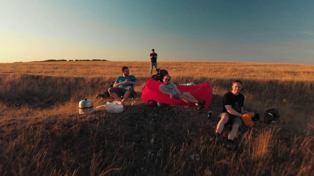 Little Solsbury Hill, Somerset, England - Drone footage