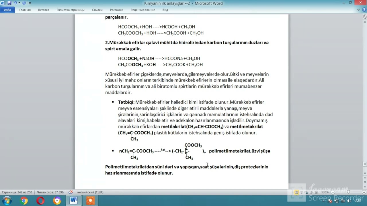 Murekkeb efirler.Yaglar.Sabun ve sintetik yuyucu vasiteler