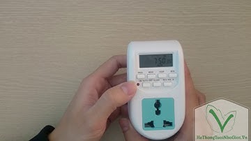 Hướng dẫn cài đặt ổ cắm hẹn giờ - AL06